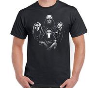 Maglietta divertente da uomo, motivo: “Star Wars Rhapsody” Black Medium