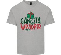 Maglietta Divertente Di Natale Per Bambini Gangsta Wrapper Ragazzi E Ragazze
