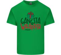 Maglietta Divertente Di Natale Per Bambini Gangsta Wrapper Ragazzi E Ragazze