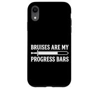 Maglietta divertente HEMA Gamer - Bruises Are My Progress Bars Custodia per iPhone XR