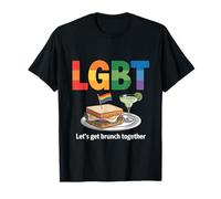 Maglietta divertente LGBT Let's Get Brunch Together Maglietta