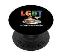 Maglietta divertente LGBT Let's Get Brunch Together PopSockets PopGrip Adesivo