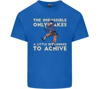 Maglietta Divertente Per Bambini Scalatori Rock Climbing L'Impossibile