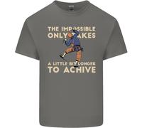 Maglietta Divertente Per Bambini Scalatori Rock Climbing L'Impossibile