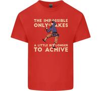 Maglietta Divertente Per Bambini Scalatori Rock Climbing L'Impossibile