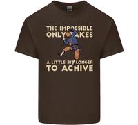 Maglietta Divertente Per Bambini Scalatori Rock Climbing L'Impossibile