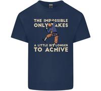 Maglietta Divertente Per Bambini Scalatori Rock Climbing L'Impossibile