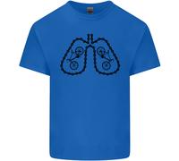 Maglietta Divertente Per Ciclismo Con Bicicletta E Polmoni Per Bambini E Bambine