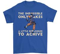 Maglietta Divertente Per Climbing L'Impossibile Uomo 100% Cotone