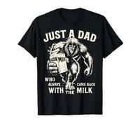 Maglietta divertente per festa del papà con scritta "Dad Who Always Came Back" Maglietta
