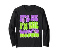 Maglietta Divertente per Halloween con Scritta It's Me I'm The Witch Maglia a Manica