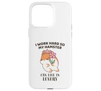 Maglietta divertente per proprietari di criceti My Hamster Can Live in Luxury Kids Custodia per iPhone 15 Pro Max