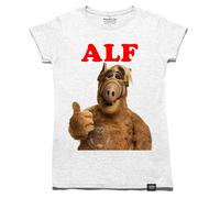 Maglietta Divertente Retro ALF Anni '80 Donne Vintage Melmac Top Gun Stag Hen