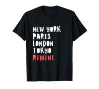Maglietta divertente souvenir per chi ama Rimini City Lover Italy Traveler Holidays Maglietta