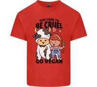 Maglietta Divertente Vegan Vegetariana Per Bambini Che Scoreggiano