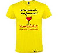 Maglietta divertente Veneto DOC - Mi no invecio, me fermento Unisex