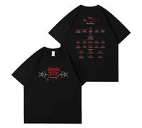 Maglietta Dominate, 2025World Tour Magliette in Cotone Stay Merch for Donne Ragazze Uomini(Black-1,M)