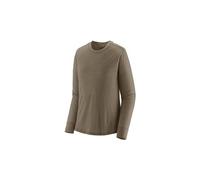 Maglietta donna a maniche lunghe patagonia cap cool merino blend grigio