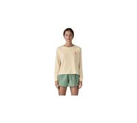 Maglietta donna a maniche lunghe patagonia driftways beige