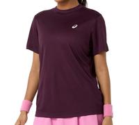 Maglietta Donna Asics Court Short Sleeve - dark aubergine - Viola (M)