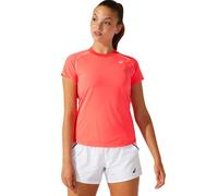 Maglietta Donna Asics Court W Piping Short Sleeve - Rosa (XS)