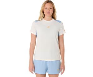 Maglietta Donna Asics Padel Court Short Sleeve - cream/stone wash - Multicolore (L)