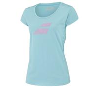 Maglietta Donna Babolat Exercise Flag Tee Woman - angel blue heather - Blu, Menta (XS)