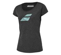 Maglietta Donna Babolat Exercise Flag Tee Woman - black heather - Grigio (XS)
