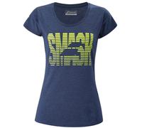 Maglietta Donna Babolat Exercise Massange Tee W - Blu (XS)