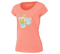 Maglietta Donna Babolat Exercise Message Tee Woman - fluo strike heather - Grigio (XS)