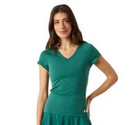 Maglietta Donna Björn Borg Ace V-Neck - posy green - Verde (XS)