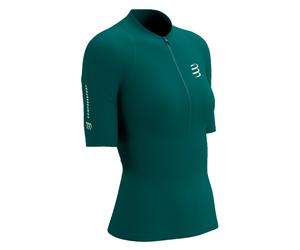 Maglietta Donna Compressport Trial Racing Postural SS - Turchese (L)
