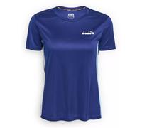 Maglietta Donna Diadora L. SS T-Shirt - blue print - Blu (XS)