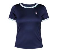 Maglietta Donna Fila Yamila Tennis - navy/court green check - Blu (S)