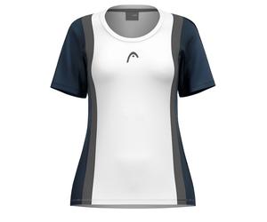 Maglietta Donna Head Club 25 Tech - navy/white - Bianco (XS)