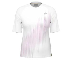 Maglietta Donna Head Performance - vivid pink/print perf white - Bianco (M)