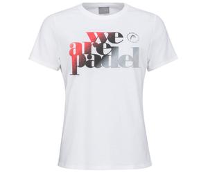 Maglietta Donna Head We Are Padel II - white/black - Bianco (M)