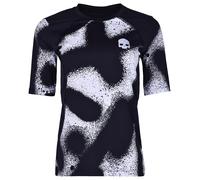 Maglietta Donna Hydrogen Spray Mesh Second Skin - white/black - Multicolore (XS)