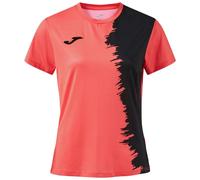 Maglietta Donna Joma Picasho Short Sleeve - fluor coral/black - Rosso (S)