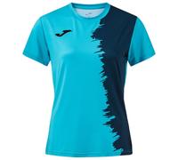 Maglietta Donna Joma Picasho Short Sleeve - fluor turquoise/dark navy - Turchese (M)
