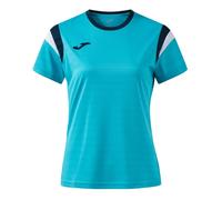 Maglietta Donna Joma Terra Short Sleeve - fluor turquoise/dark navy - Turchese (S)