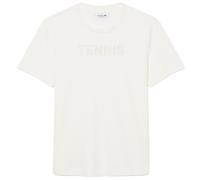 Maglietta Donna Lacoste Roland-Garros Edition Graphic - white - Beige (S)