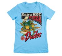 Maglietta Donna Licenziata Teenage Mutant Ninja Turtles - Extra Hot Pizza Dudes