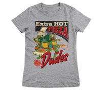 Maglietta Donna Licenziata Teenage Mutant Ninja Turtles - Extra Hot Pizza Dudes