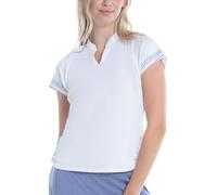 Maglietta Donna Lucky in Love All About Ikat Stripe Short Sleeve Top - white - Bianco (L)