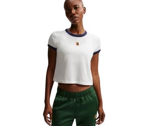 Maglietta Donna Nike Court Heritage Tennis - sail/midnight navy - Bianco (S)