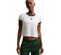 Maglietta Donna Nike Court Heritage Tennis - sail/midnight navy - Bianco (XS)