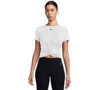 Maglietta Donna Nike One Classic Dri-Fit Twist Short Sleeve - white/black - Bianco