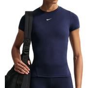 Maglietta Donna Nike One Fitted Short Sleeve - midnight navy/white - Blu (L)