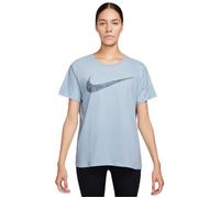 Maglietta Donna Nike Slam Dri-Fit Swoosh Top - light armory blue - Blu (XS)